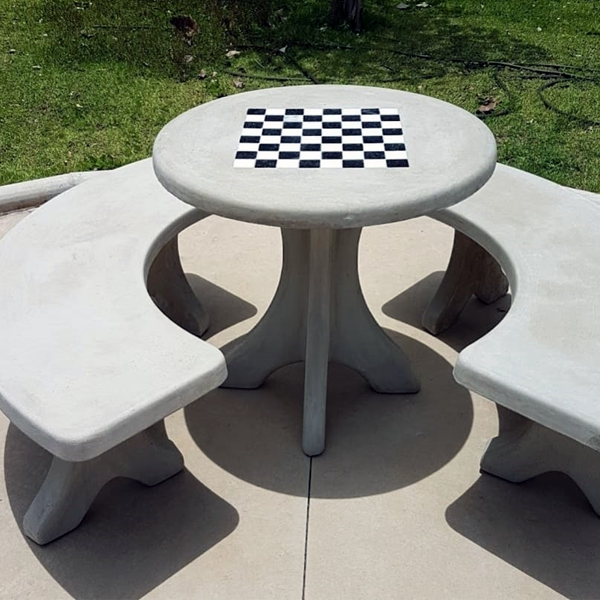 Mesa e Banco de dama